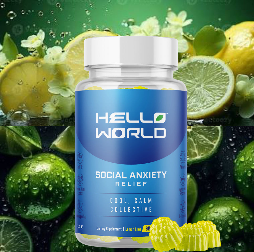 Hello World | Stress | Anxiety | Relief | Lemon Lime Gummy