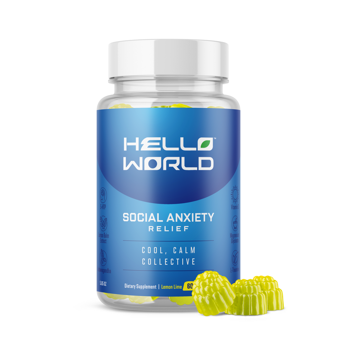 Hello World | Stress | Anxiety | Relief | Lemon Lime Gummy